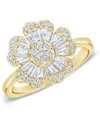 Sabrina Designs - 14k 0.72 Ct. Tw. Diamond Flower Ring - Lyst
