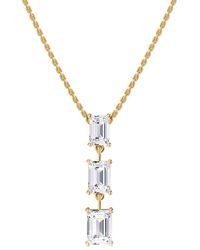 Lab Grown Diamonds - 18K Vermeil 2.81 Ct. Tw. Lab-Grown Diamond Pendant Necklace - Lyst