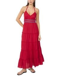 Vince Camuto - V Neck Tiered Maxi Dress - Lyst