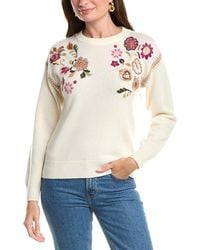 Johnny Was - The Crewneck Whipstitch Wool & Cashmere-Blend Pullover - Lyst