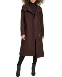 Kenneth Cole - Wool-Blend Coat - Lyst