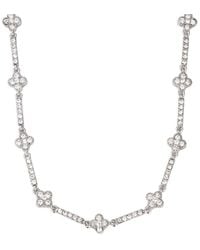 Adornia - Crystal Clover Tennis Necklace - Lyst
