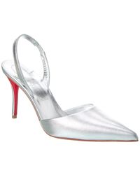 Christian Louboutin - Apostropha Sling 80 Leather Slingback Pump - Lyst