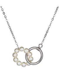 Belpearl - Silver 4-5mm Pearl Necklace - Lyst