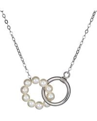 Belpearl - Silver 4-5mm Pearl Necklace - Lyst