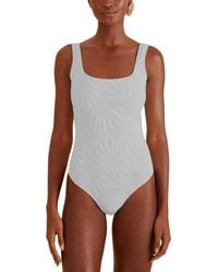 FARM Rio - Off Banana Matelassé One-Piece - Lyst