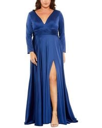 Mac Duggal - Plus V-Neck A-Line Gown - Lyst