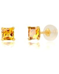 MaxColor - 14K 0.60 Ct. Tw. Citrine Studs - Lyst