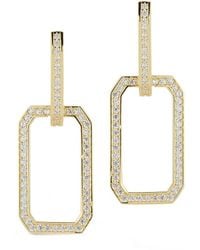 Sphera Milano - 14K Over Cz Drop Earrings - Lyst