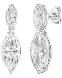 Diana M. Jewels - Diana M. 14K 12.00 Ct. Tw. Lab-Grown Diamond Drop Earrings - Lyst