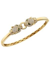 Effy Fine Jewelry - 14K 0.95 Ct. Tw. Diamond & Emerald Bracelet - Lyst