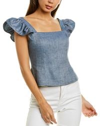 amur kyle ruffle bustier top