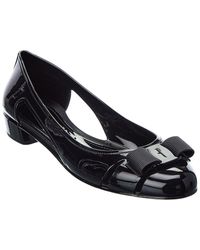 Ferragamo Vara Jelly Court Shoes - Black