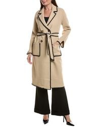 NVLT - Longline Eyelash Wrap Coat - Lyst