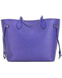 Louis Vuitton Purple Epi Leather Neverfull Mm