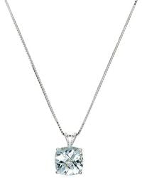 MaxColor - 1.70 Ct. Tw. Aquamarine Pendant Necklace - Lyst