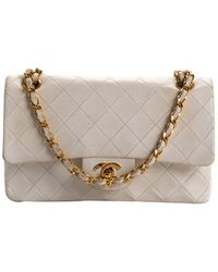 Chanel - Quilted Leather Double Flap Shoulder Bag (Authentic Pre-Owned) - Lyst