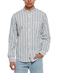 Rowing Blazers - Casual Linen-Blend Band Collar Shirt - Lyst