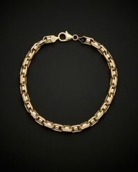 Italian Gold - 14k Fancy Bullet Link Bracelet - Lyst