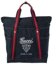 Gucci - Coat Of Arms Large Canvas Tote - Lyst