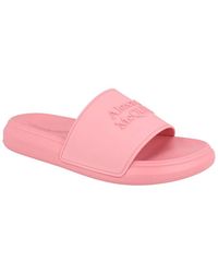 McQueen - Embossed Logo Rubber Slide - Lyst