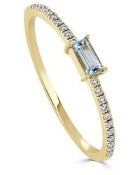 Sabrina Designs - 14k 0.25 Ct. Tw. Diamond & Aquamarine Ring - Lyst