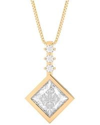 Amairah - 14K Rose 2.00 Ct. Tw. Lab-Grown Diamond Pendant Necklace - Lyst