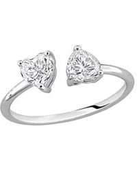 Rina Limor - 1.00 Ct. Tw. Created Moissanite Toi Et Moi Ring - Lyst