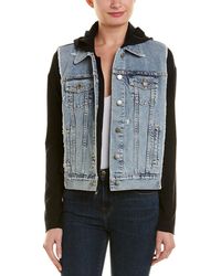 bailey 44 knit jean vest hoodie