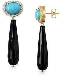 Liv Oliver - 18K Plated 65.00 Ct. Tw. Cz Statement Earrings - Lyst