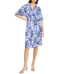 NIC+ZOE - Petite Shibori Stone Belted Devon Dress - Lyst