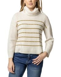 Lilla P - Mixed Stitch Turtleneck Wool & Cashmere-blend Sweater - Lyst