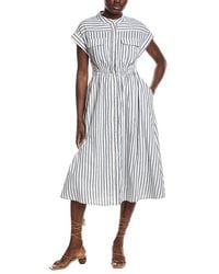 Gracia - Linen-Blend A-Line Dress - Lyst
