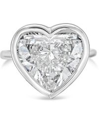 Diana M. Jewels - Diana M. Platinum 12.00 Ct. Tw. Lab-Grown Diamond Bezel Ring - Lyst