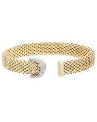 Meshmerise - Mesh 0.25 Ct. Tw. Diamond Bangle Bracelet - Lyst