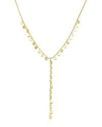 Rachel Glauber - 14k Plated Y Necklace - Lyst