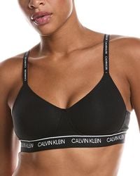 Calvin Klein - Archive Logo Lightly Lined Wirefree Bralette - Lyst
