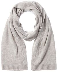 Bruno Magli - Cable Border Cashmere Scarf - Lyst