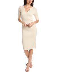 St. John - Engineered Sheath Dress - Lyst