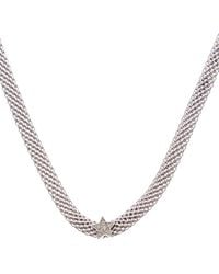 Meshmerise - 18K Rose Vermeil 0.1 Ct. Tw. Diamond Mesh Choker Necklace - Lyst