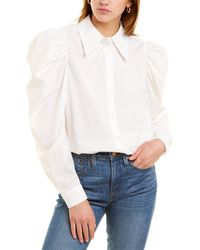 En Saison Long Sleeve Poplin Button-down Shirt - White