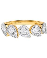 H.J. Namdar - 14K Two-Tone 0.40 Ct. Tw. Diamond Stackable Ring - Lyst