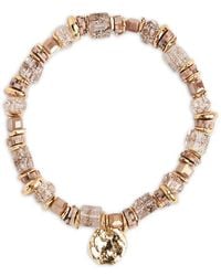 Saachi - Beaded Stretch Hammer Bracelet - Lyst