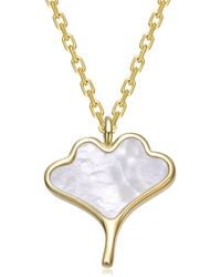 Rachel Glauber - 14K Plated Pearl Pendant - Lyst