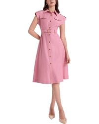 MIRA RICHI - Button Down Midi Dress - Lyst