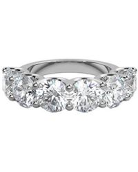 Lab Grown Diamonds - 14K 3.00 Ct. Tw. Lab-Grown Diamond Half-Eternity Ring - Lyst