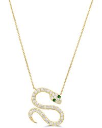 Sabrina Designs - 14K 1.16 Ct. Tw. Diamond Snake Necklace - Lyst