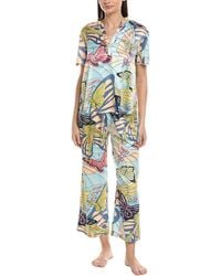 Natori - 2Pc Papillon Mandarin Pajama Set - Lyst