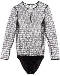 Wolford - Lace Blouse Bodysuit - Lyst