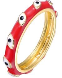 Rachel Glauber - 14k Plated Eyeball Ring - Lyst